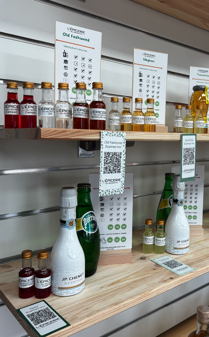 traiteur du cocktails proposé dans notre boutique de barman et cocktails et mocktails