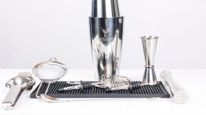 Kit barman avec doseur étain