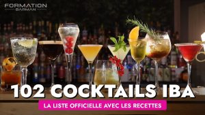 Les 102 cocktails officiels IBA 2026 : la liste complète avec les recettes
